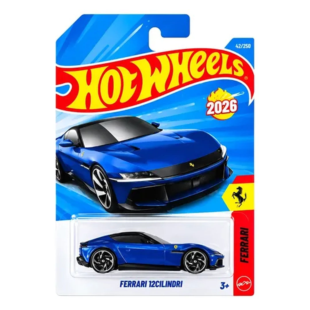 Hot Wheels Imported Ferrari 12Cilindri Blue 2026 1:64 Diecast Model Ca