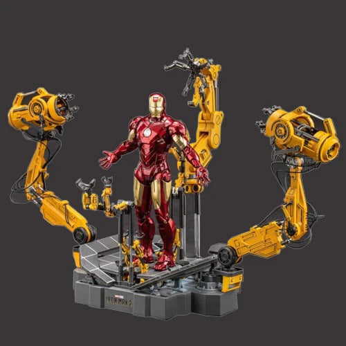 Marvel Studios The Avengers : The infinity Saga iron Man Mark 4 MK04 1:10 Scale Collection Suit-up Gantry Figure by ZD Toys