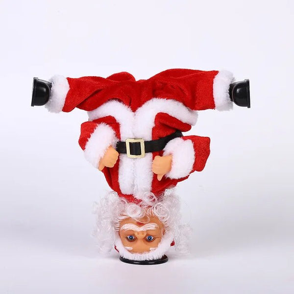 Headstand Dancing Santa Claus