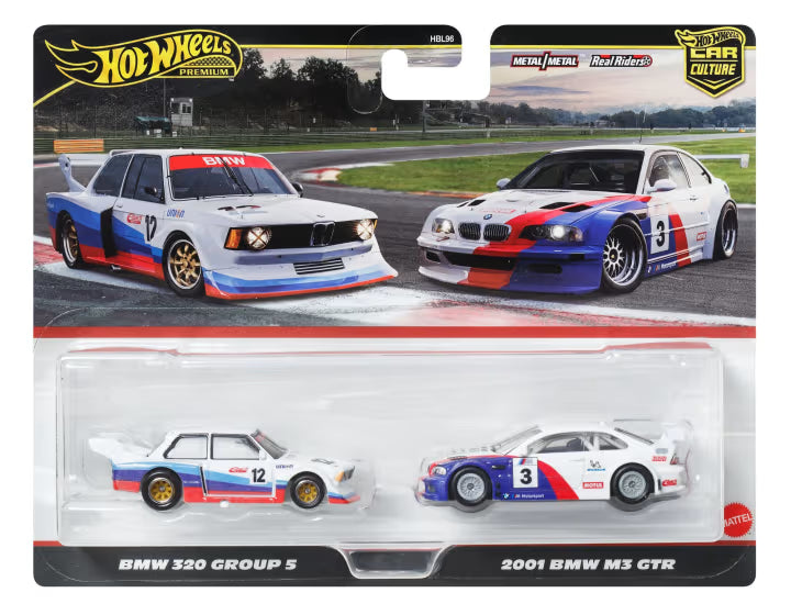 Hot Wheels premium 1/64 Car Culture Team Transport 2024 (HBl96-9C6F) - Hot Wheels Premium Car Culture Bmw Race Cars 2-Pack, 1:64 Scale Toy Cars For The Adult Collector