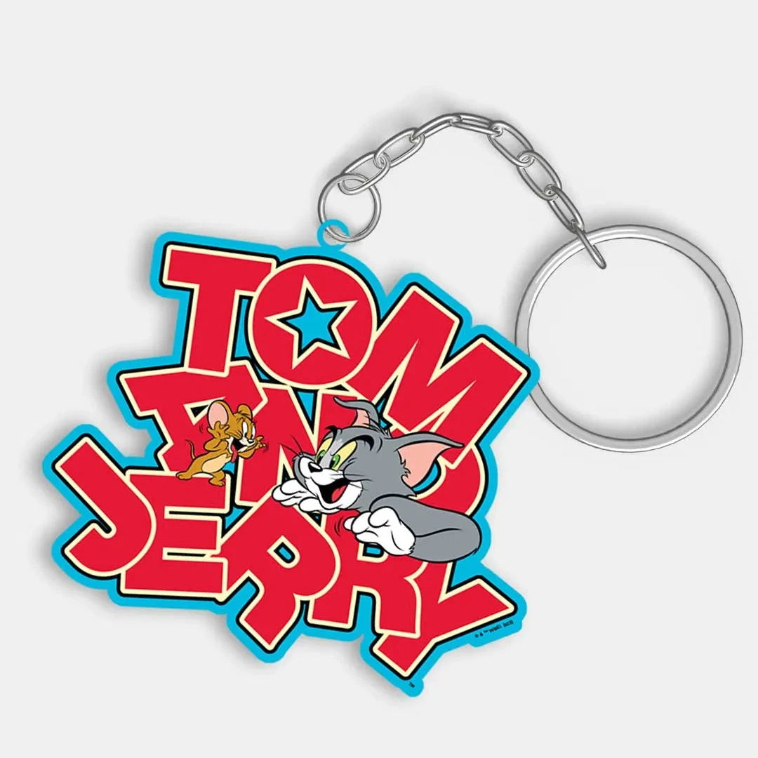 Tom And Jerry Animated Antics Acrylic Keychain