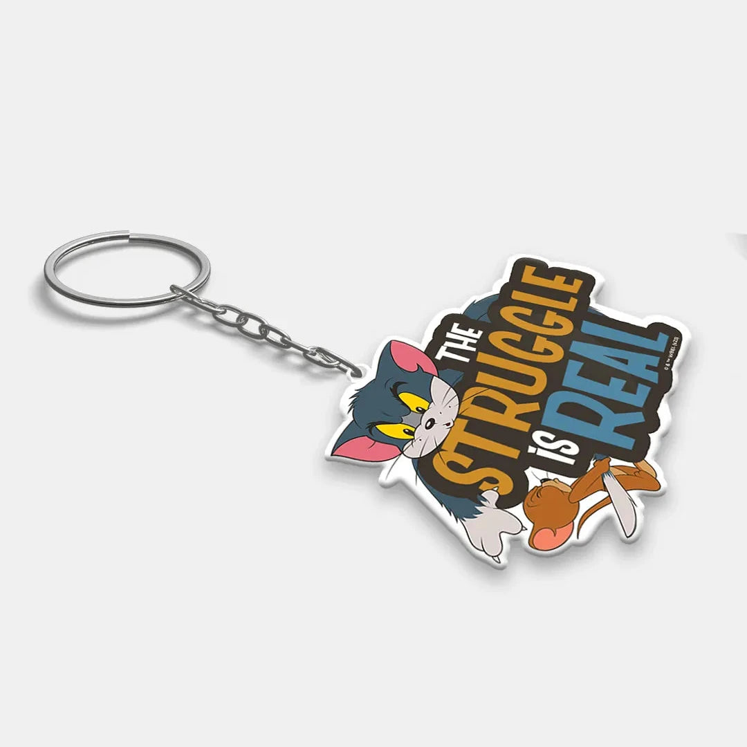 Tom And Jerry - The Struggle Is Real Acrylic Keychain