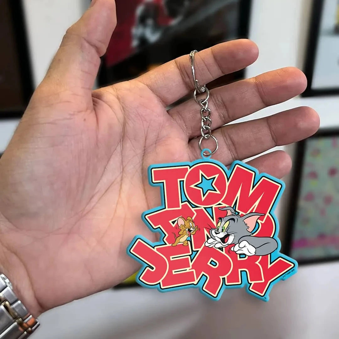 Tom And Jerry Animated Antics Acrylic Keychain