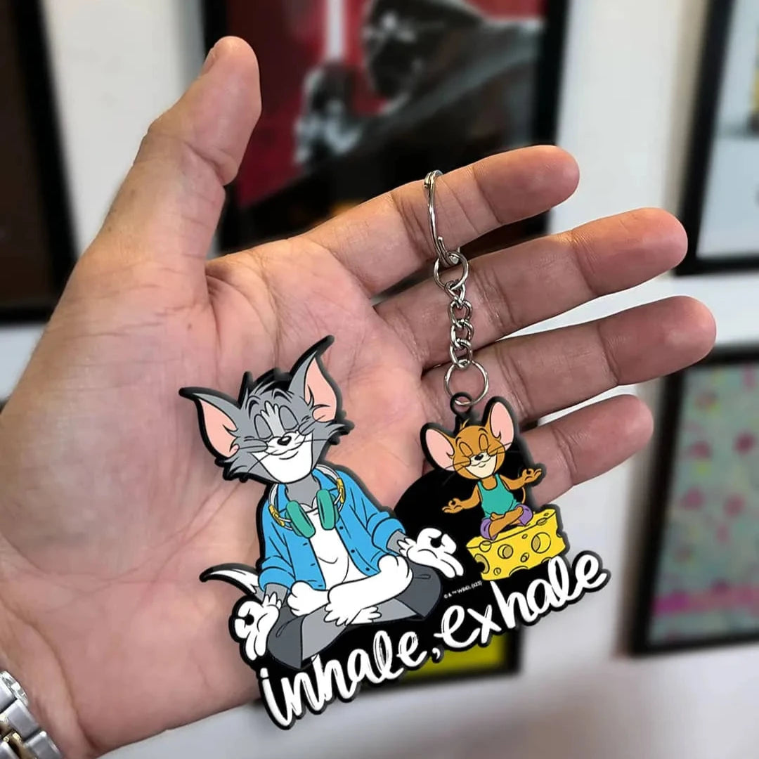 Tom And Jerry - Inhale and Exhale Acrylic Keychain