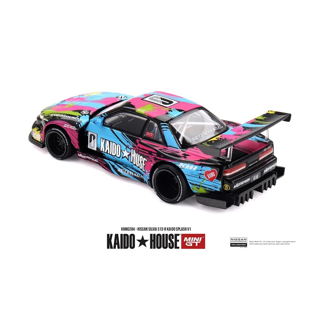 Kaido House x Mini GT #284 Nissan Silvia S13-R Kaido Splash V1 - rear view
