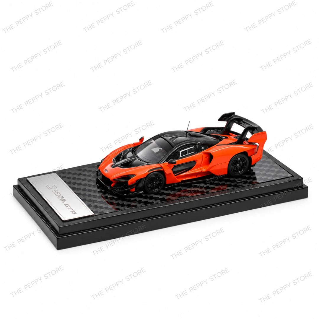 LCD Models McLaren Senna GTR 1:64 diecast model car front angle view