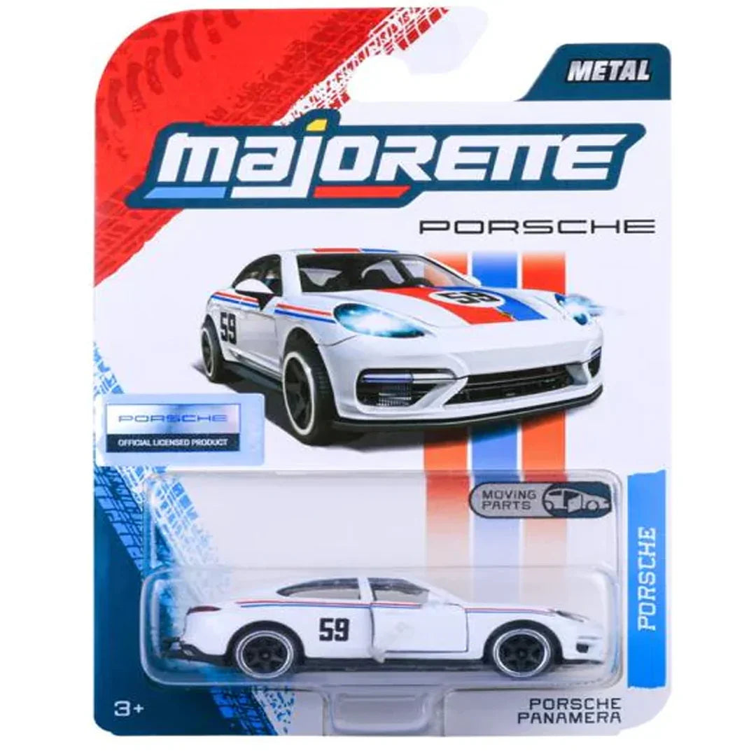 Majorette Porsche Premium Car with Freewheel and Opening Parts Car Model - Porsche Panamera