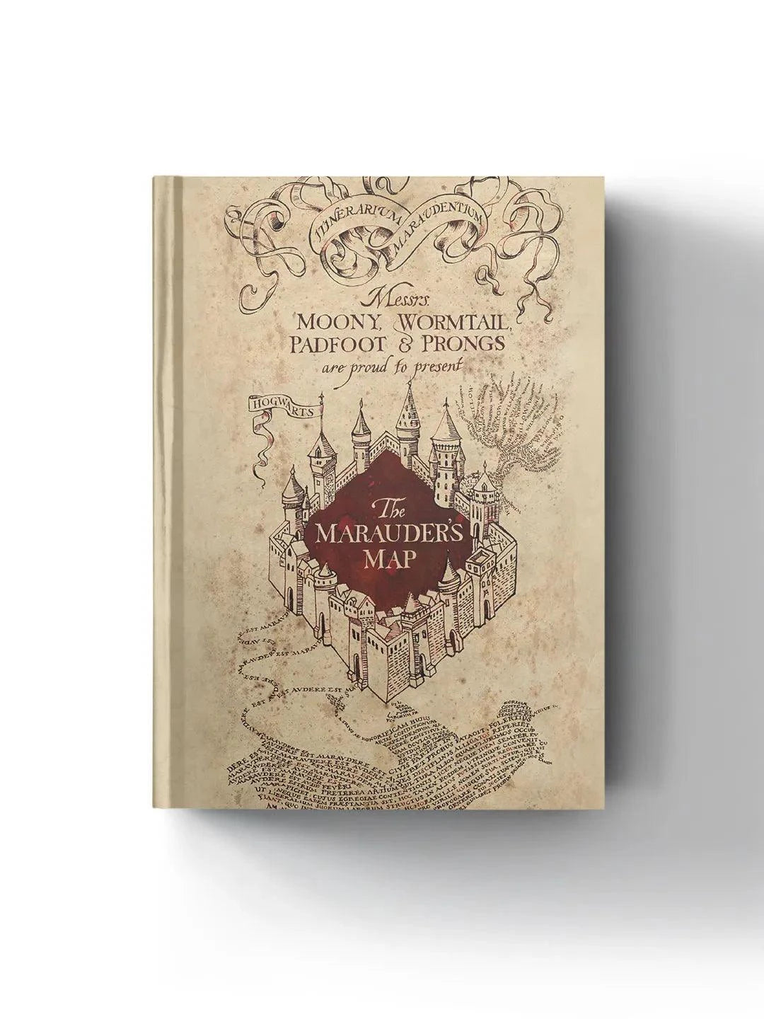 Harry Potter Marauder's Map Hardbound Diary - ThePeppyStore