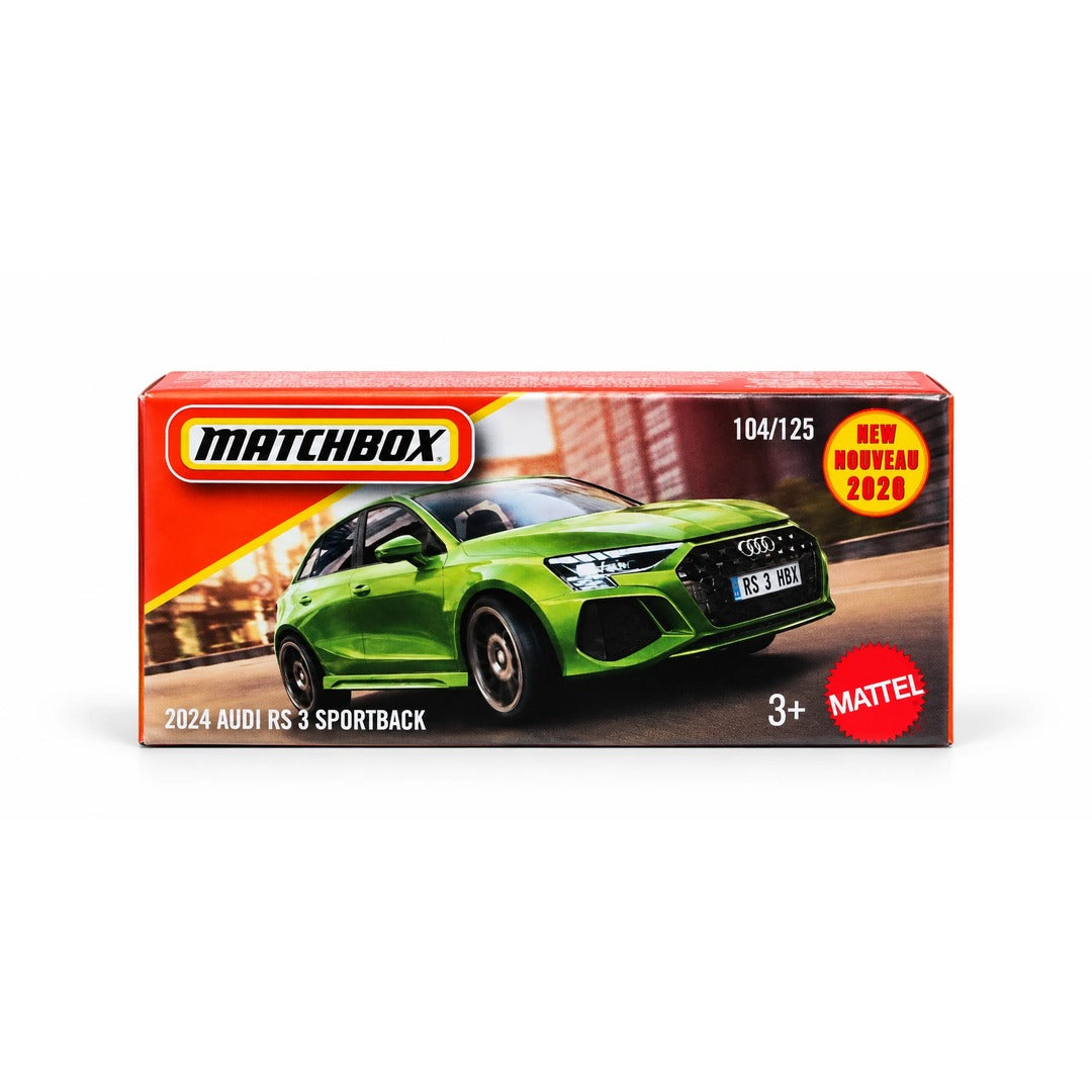 Matchbox Imported 2024 Audi RS 3 Sportback 1:64 Diecast Model Car