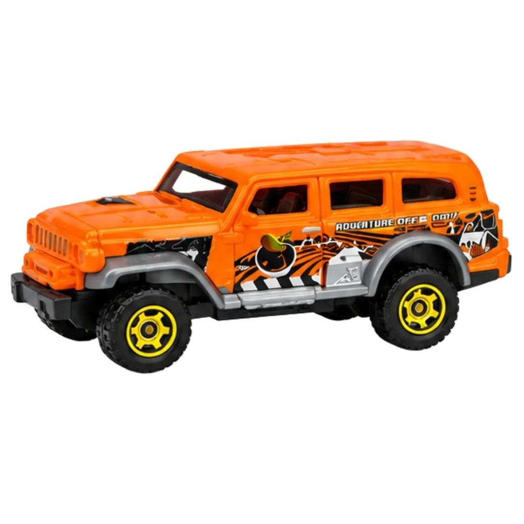 Matchbox MBX Adventure IV orange Jeep Wrangler