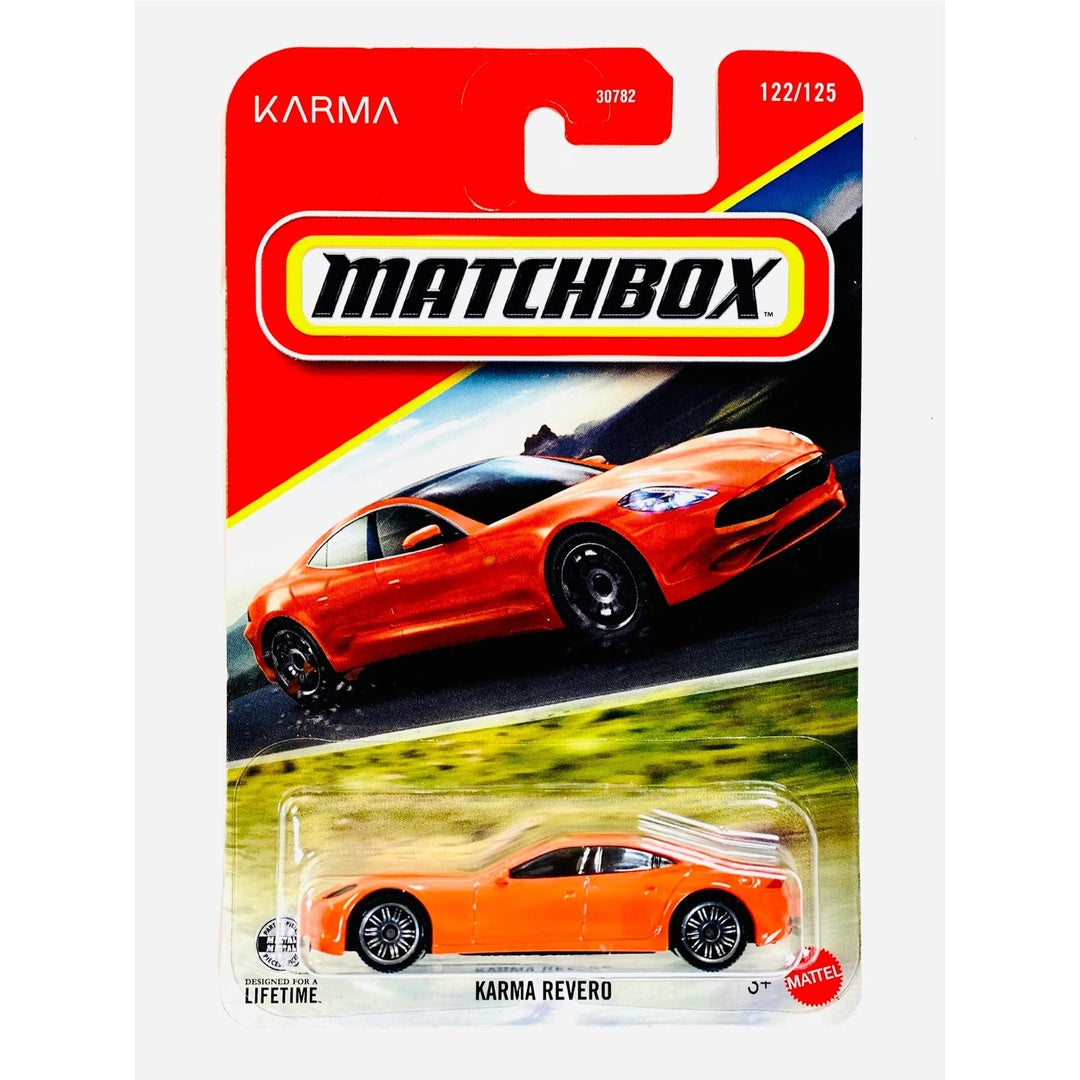 Matchbox Karma Revero 1:64 diecast model car card 122/125 - blister packaging