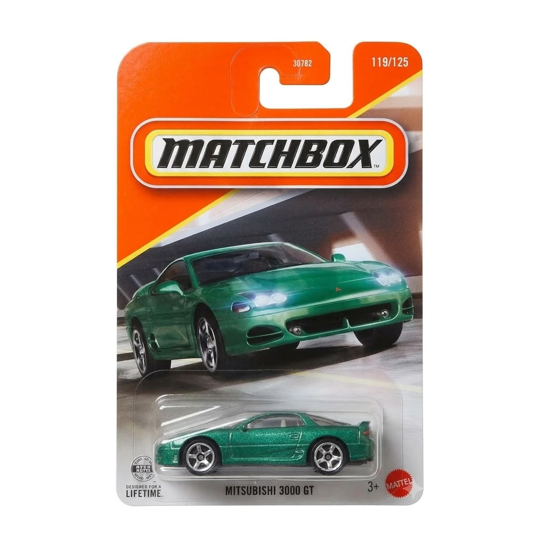 Matchbox Mitsubishi 3000 GT 1:64 diecast model car card 119/125 - blister packaging