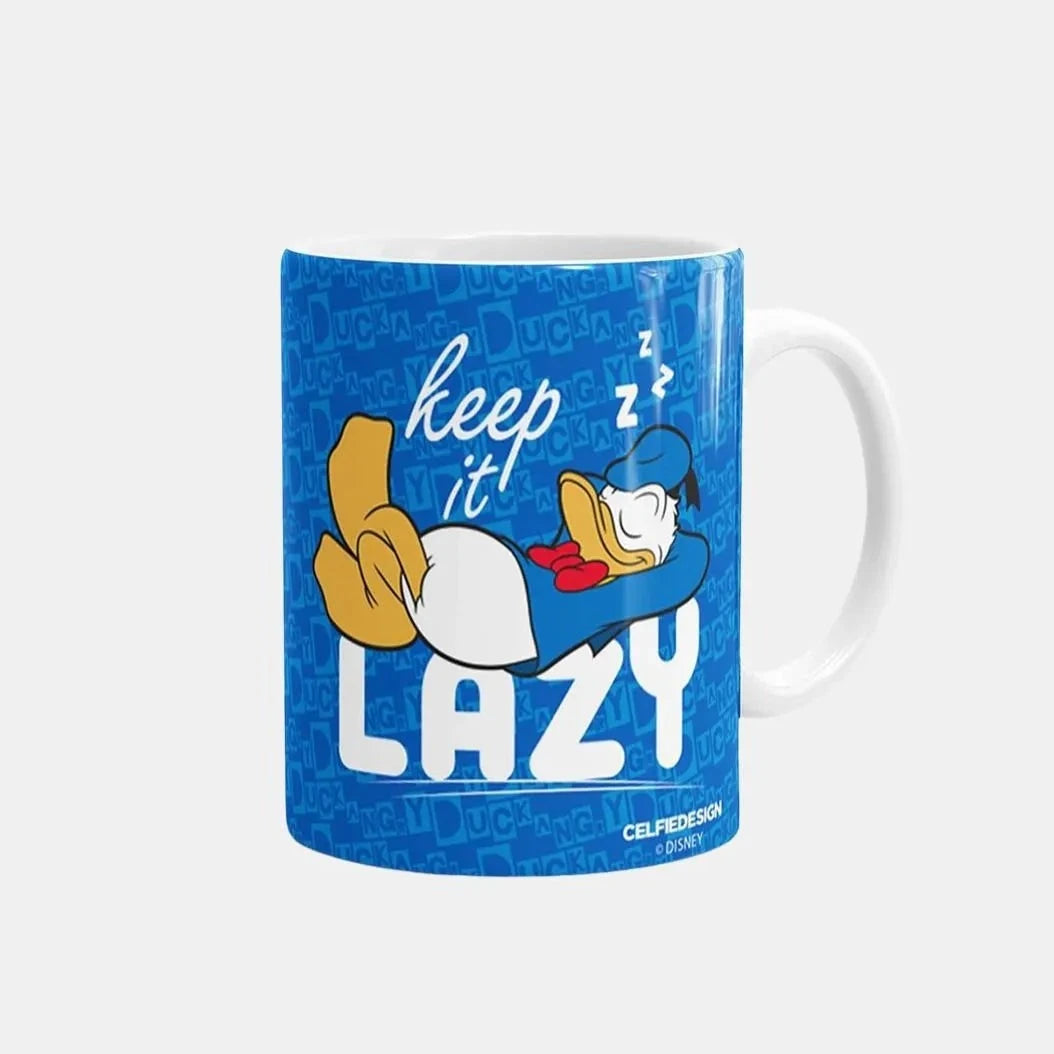 Donald Keeping It Lazy - White Ceramic Coffee Mug