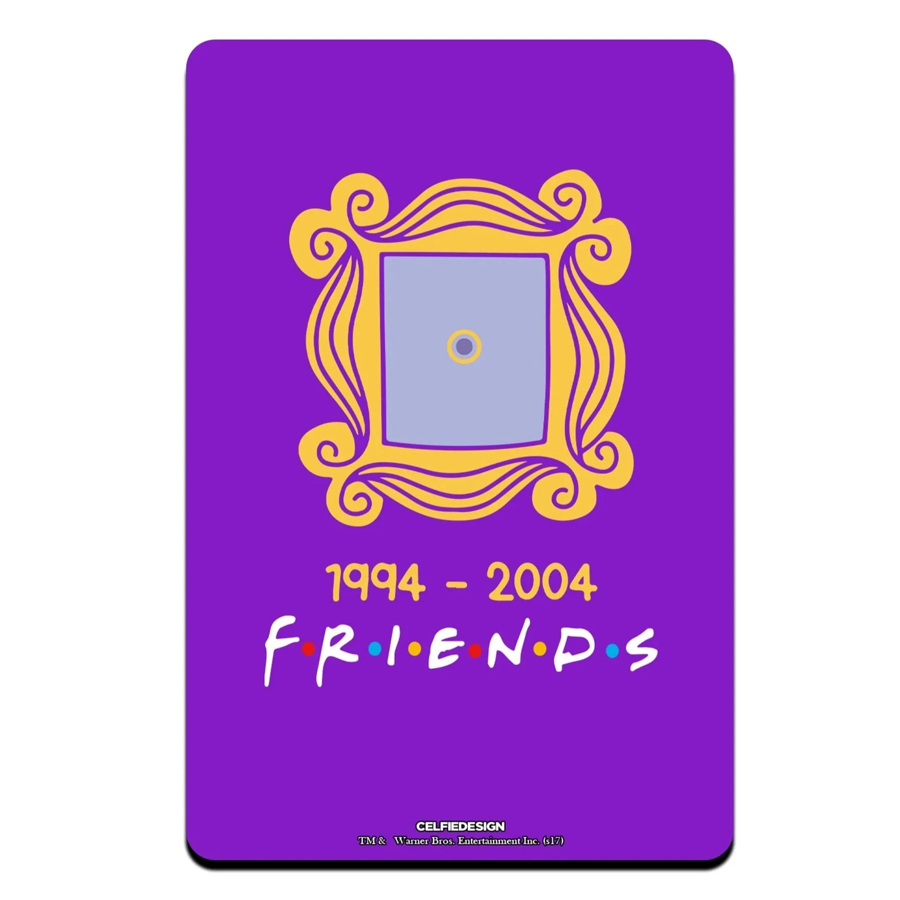 Friends Purple Door Frame Fridge Magnet