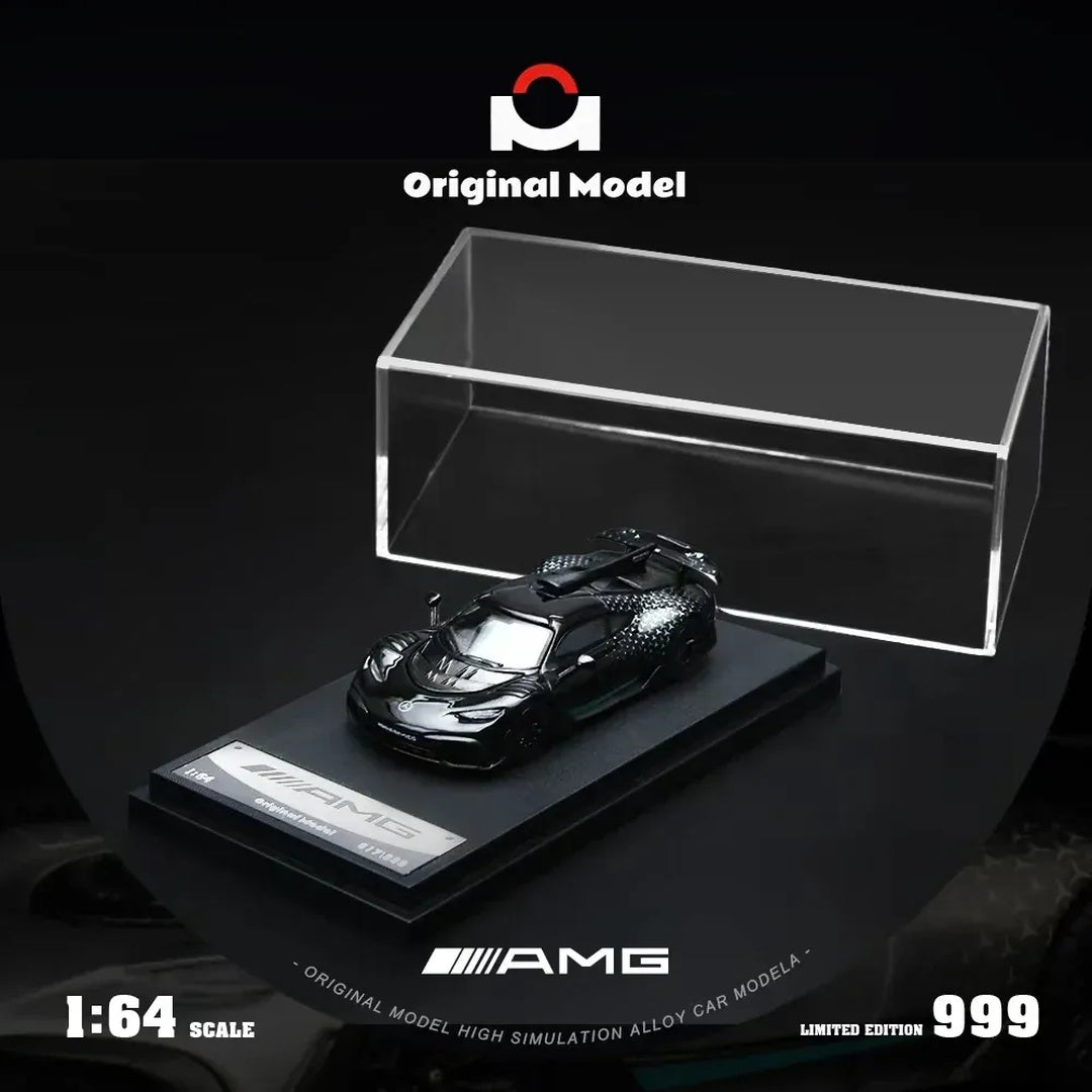 Mercedes-AMG ONE Black Original Model 1:64 Scale Diecast Model Car with Display Case Limited Edition