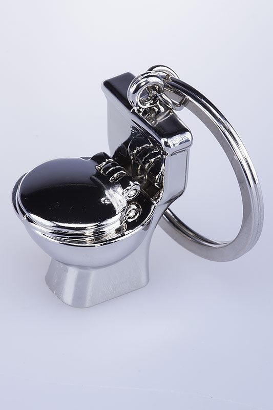 Quirky Toilet Seat Metal Keychain - ThePeppyStore