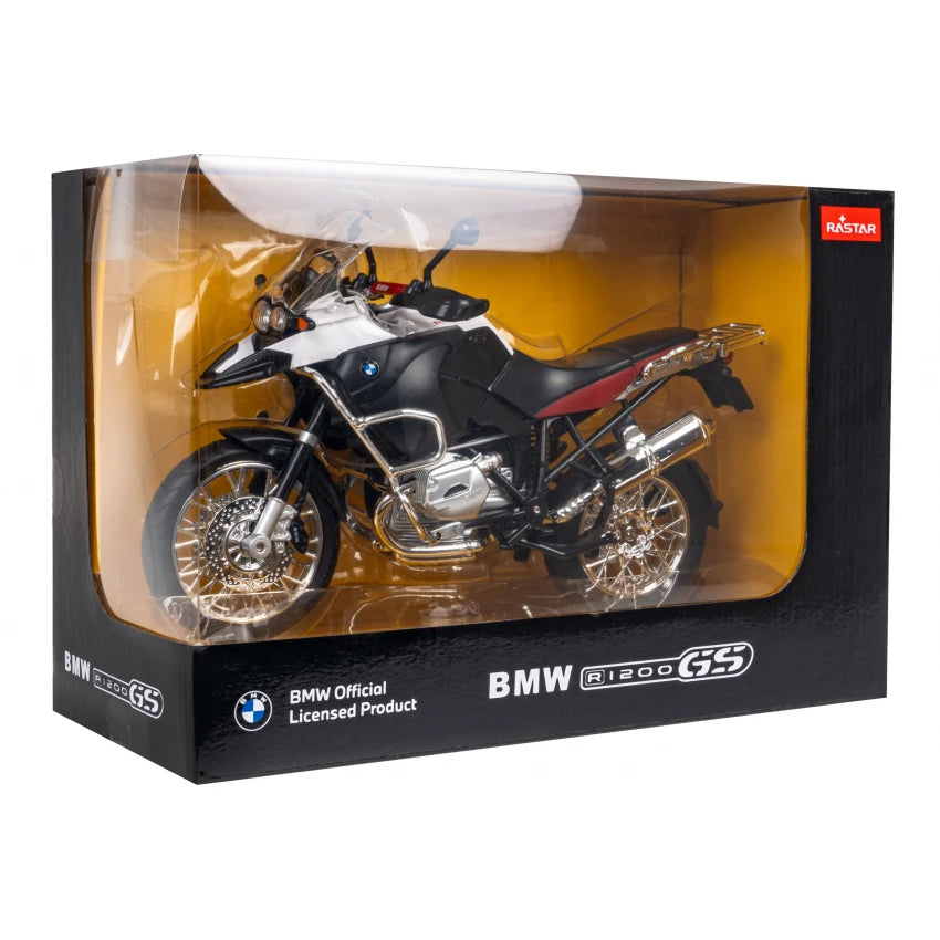 Rastar BMW R 1200 GS Diecast Motorcycle Model – 1/9 Scale Metal & Plastic Adventure Bike Replica
