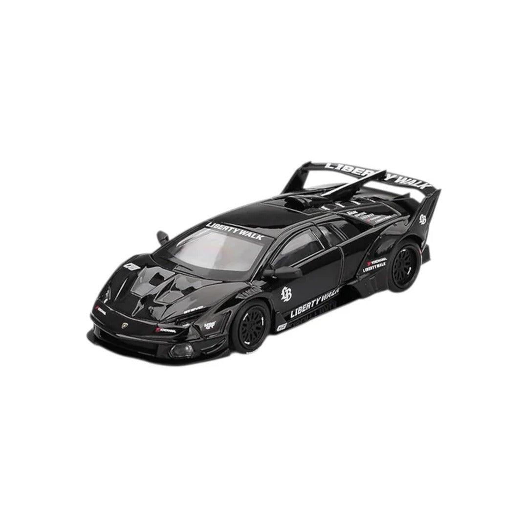 Mini GT #1053 LB-Silhouette WORKS Lamborghini Murcielago GT EVO Black 1:64 Diecast Model Car