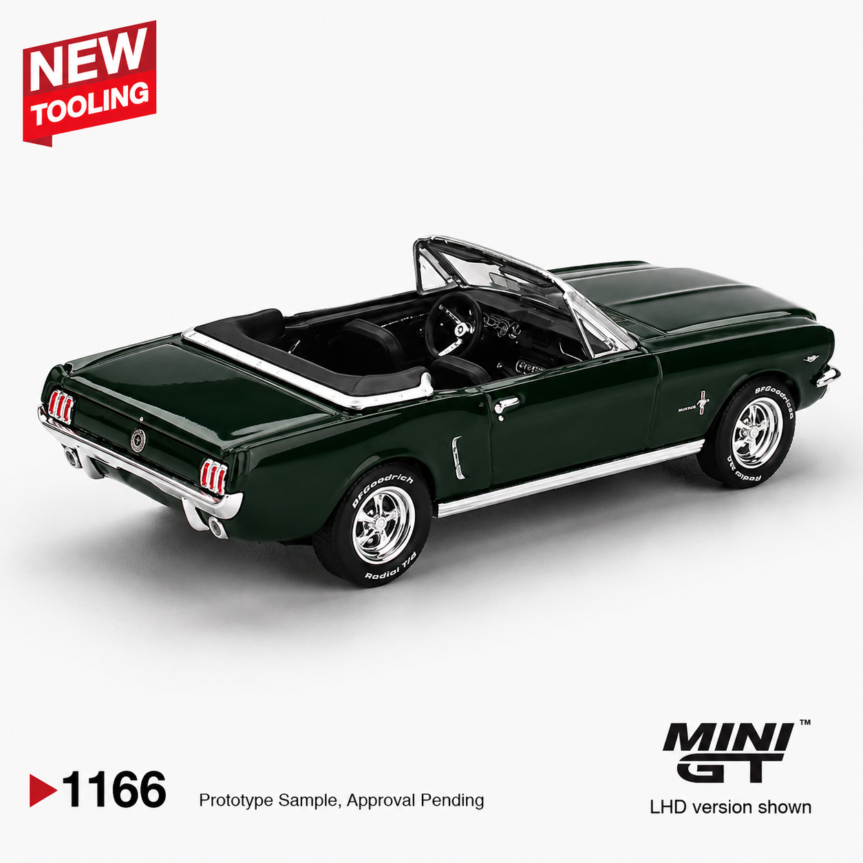 Mini GT Ford Mustang Convertible 1964 Highland Green Code 1166