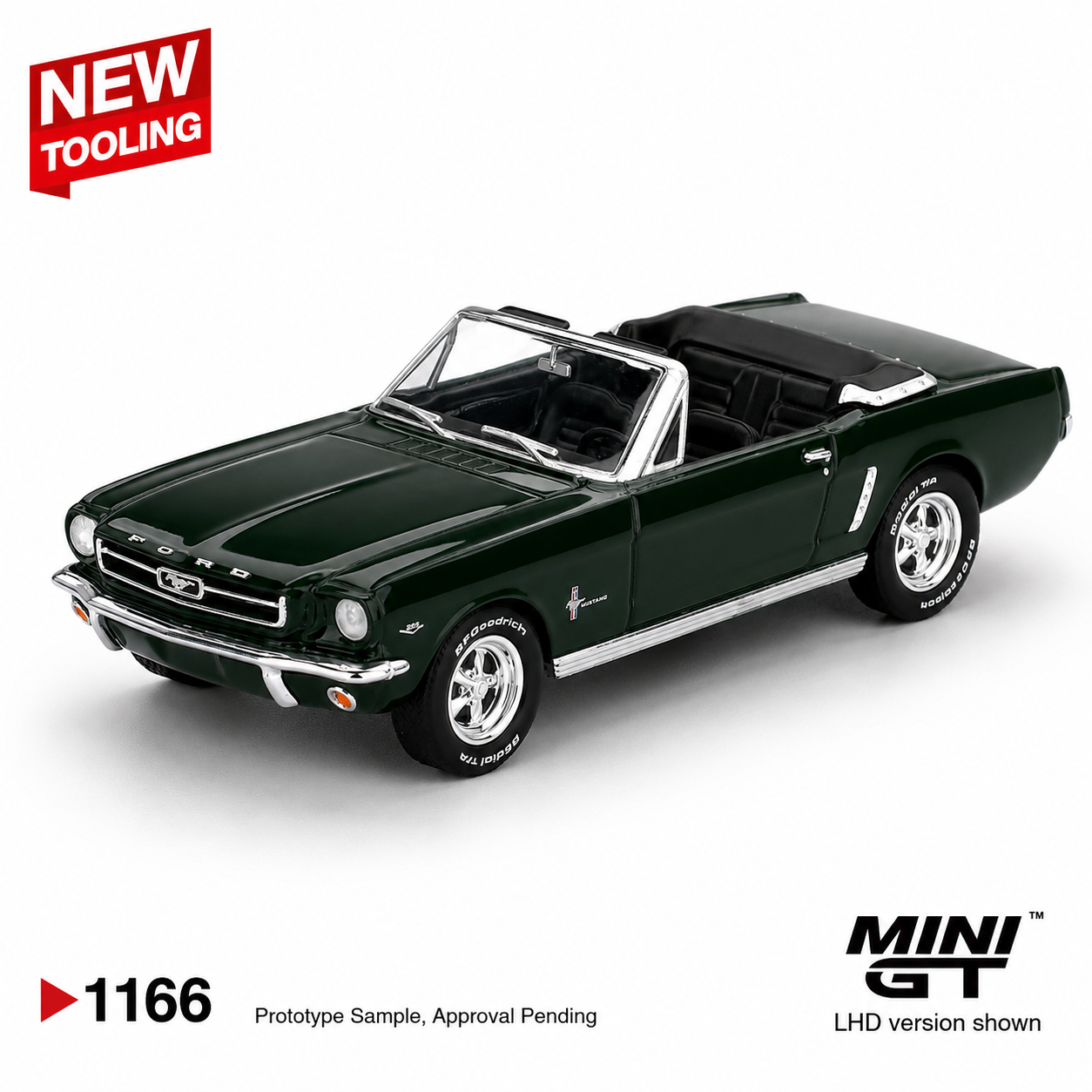 Mini GT Ford Mustang Convertible 1964 Highland Green Code 1166