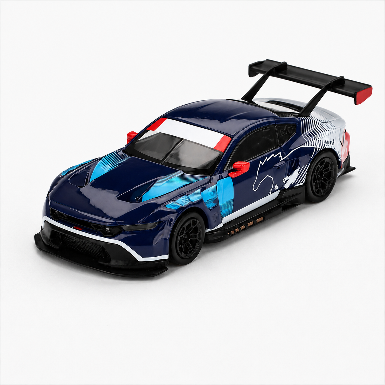 Ford Mustang GT3 #64 Ford Multimatic Motorsports 2024 IMSA Daytona 24 Hrs MINI GT #898 1:64 Scale Diecast Model Car