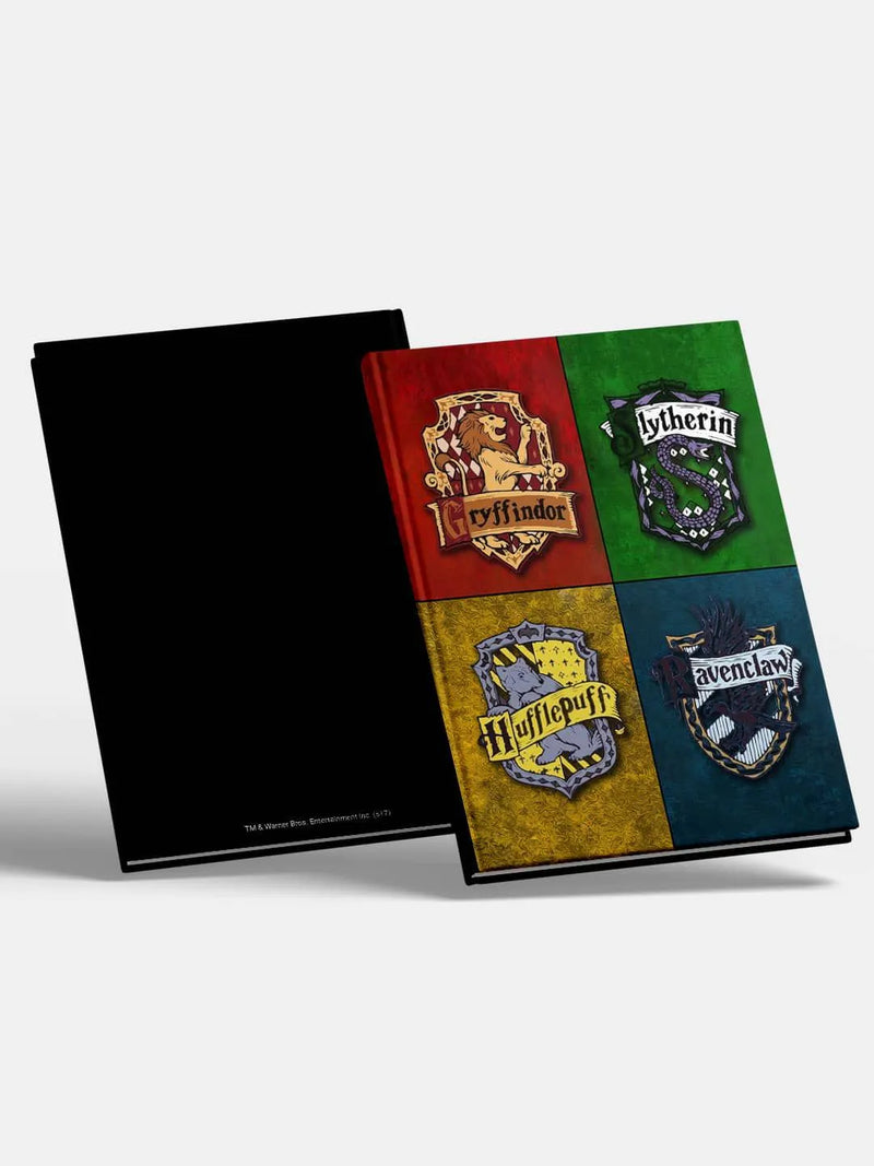 Harry Potter 4 Houses Hogwarts Sigil Hardbound Diary