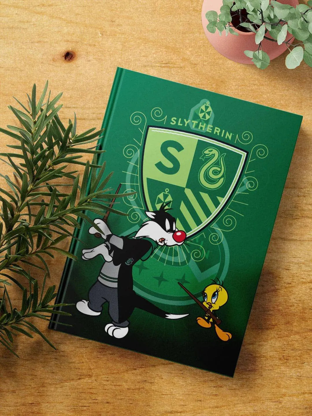 Harry Potter x Looney Tunes Slytherin Hardbound Diary