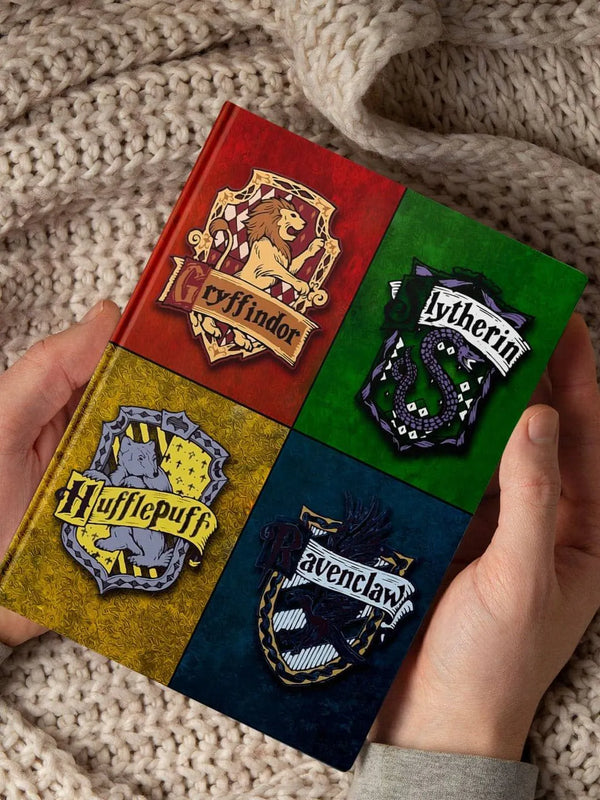 Harry Potter 4 Houses Hogwarts Sigil Hardbound Diary