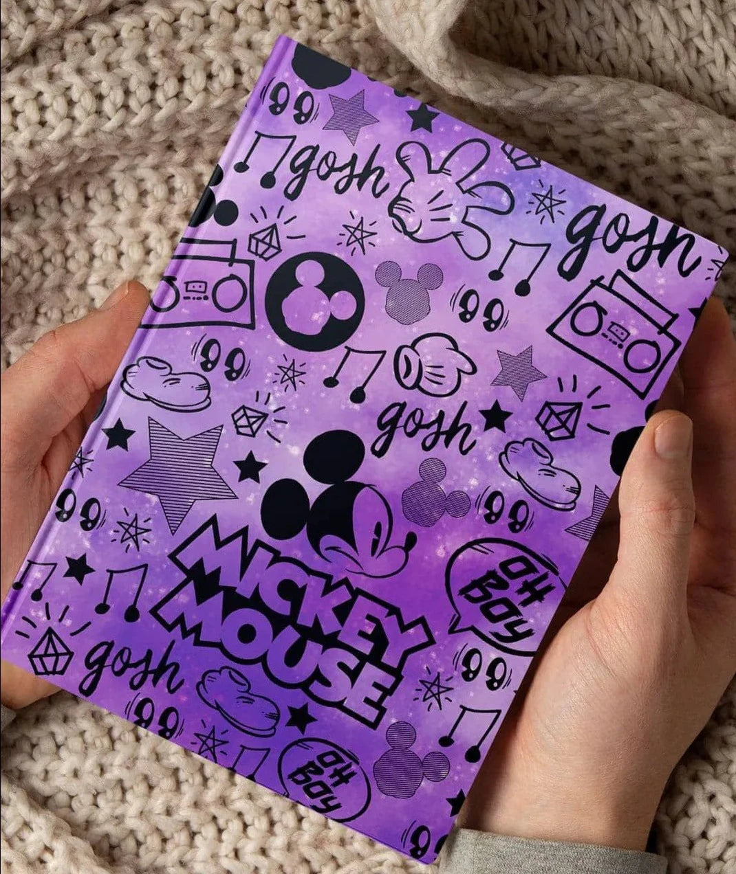 Mickey Mouse Purple Doodle Hardbound Diary