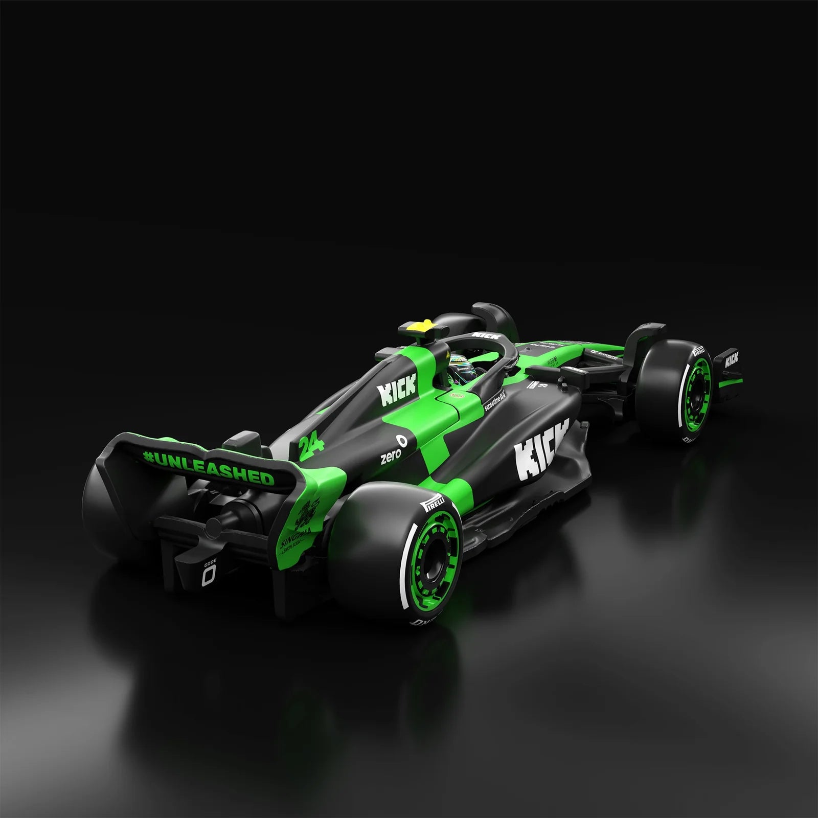 Hot Wheels Scale 1:64 Imported Premium Formula F1  2024 Diecast Model Cars - Kick Sauber Formula 1 Team (#24)