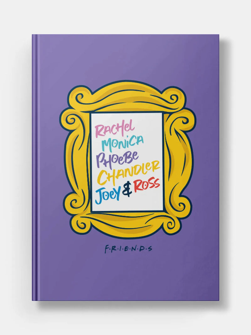 Friends All Characters Purple Door Frame Hardbound Diary