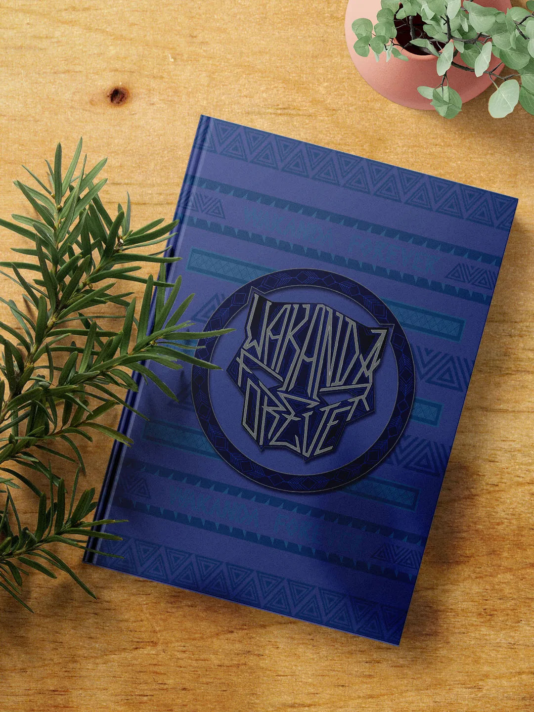 Wakanda Forever Black Panther Head Hardbound Diary