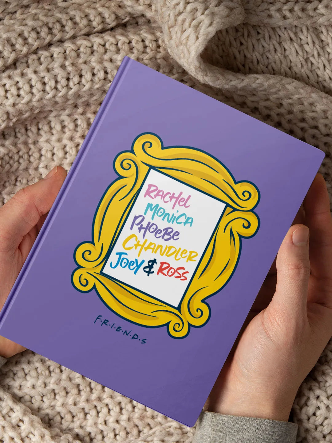 Friends All Characters Purple Door Frame Hardbound Diary