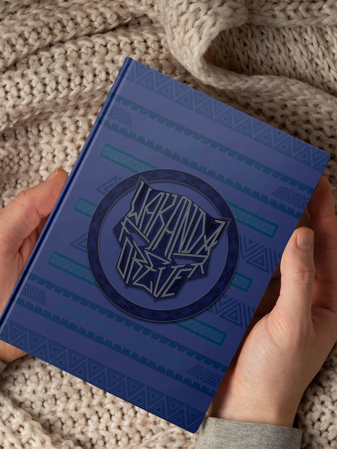 Wakanda Forever Black Panther Head Hardbound Diary