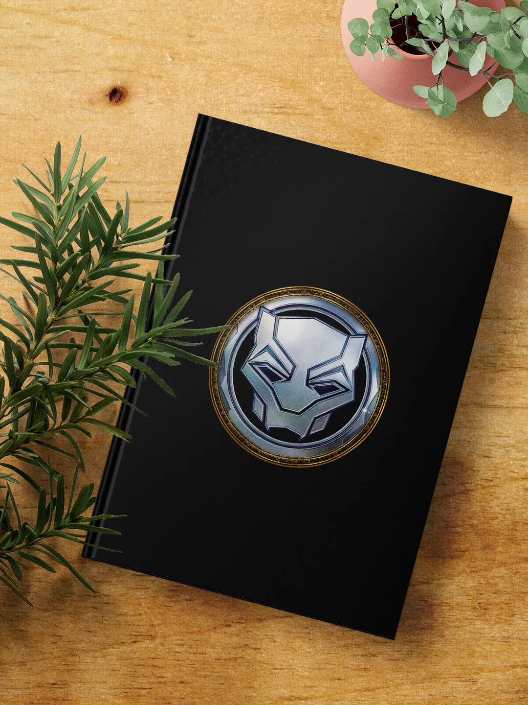 Black Panther Wakanda Forever Vibranium Gold Hardbound Diary