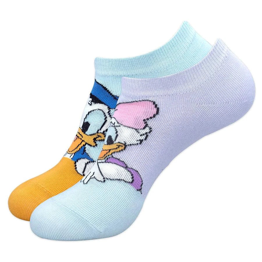 Disney Character Lowcut Socks For Women- Donald & Daisy - ThePeppyStore