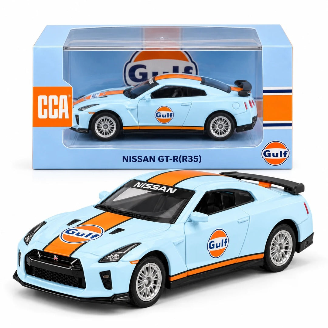 CCA 1:64 Scale Nissan GT-R R35 Gulf with box