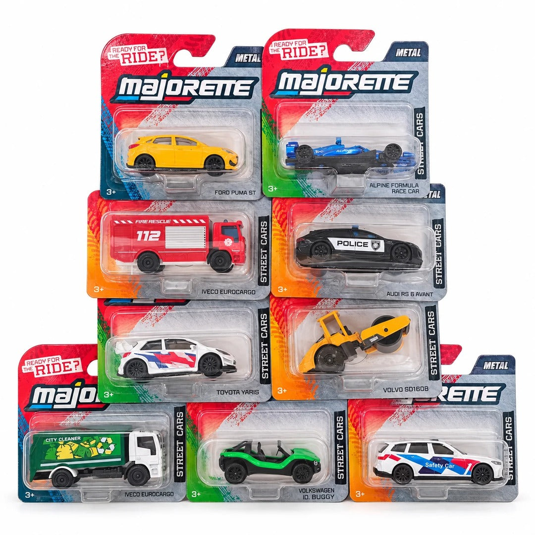 Majorette 1:64 Scale Street Cars metal diecast model cars set of 9