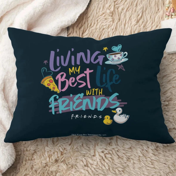 Best Life With Friends Rectangle Pillow