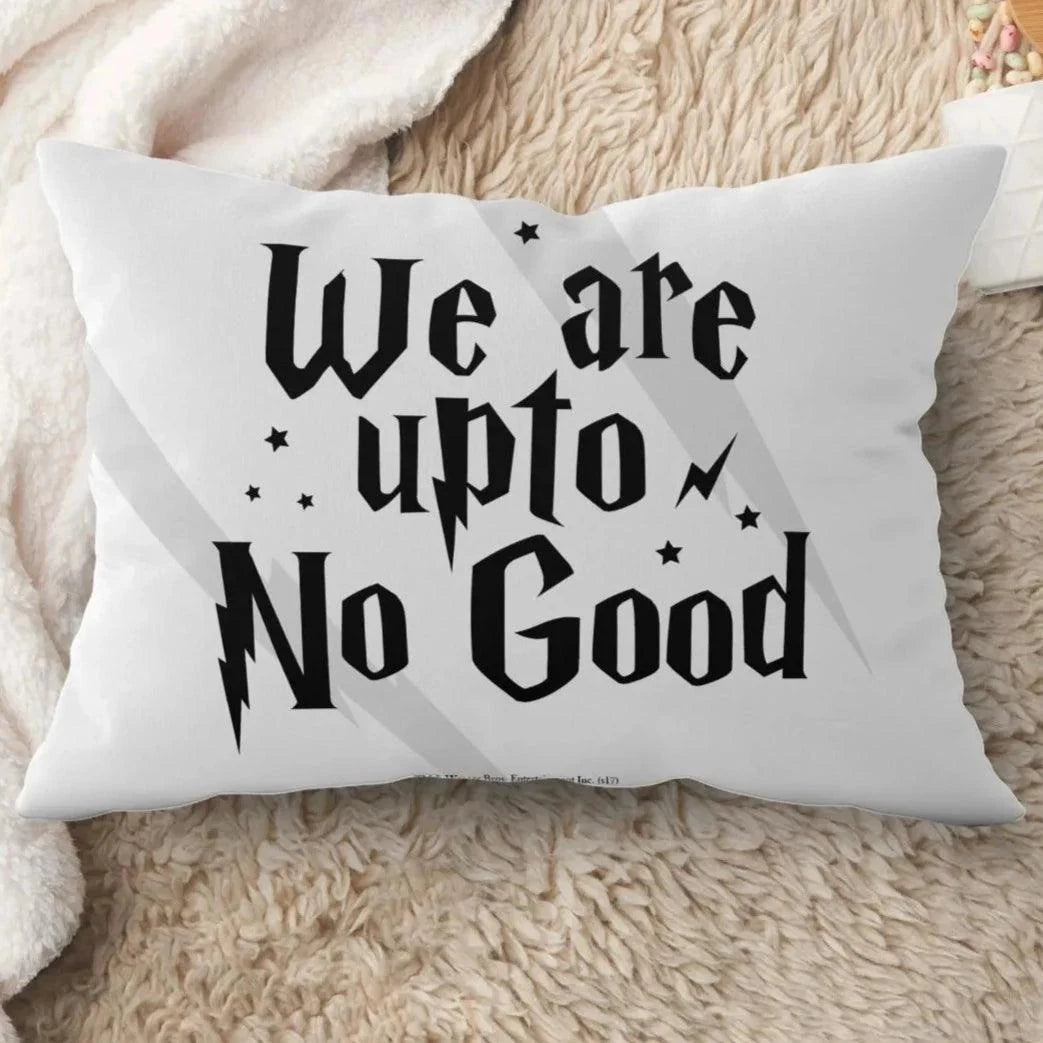 Harry Potter We're Upto No Good Rectangle Pillow - ThePeppyStore