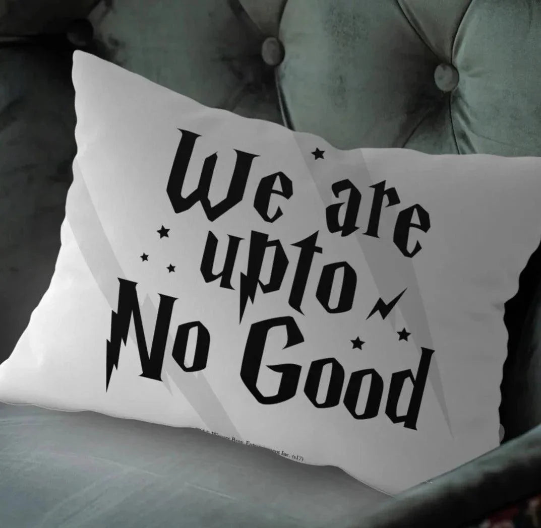 Harry Potter We're Upto No Good Rectangle Pillow - ThePeppyStore