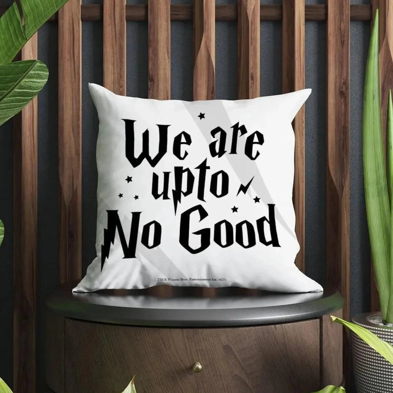 Harry Potter We're Upto No Good Square Pillow