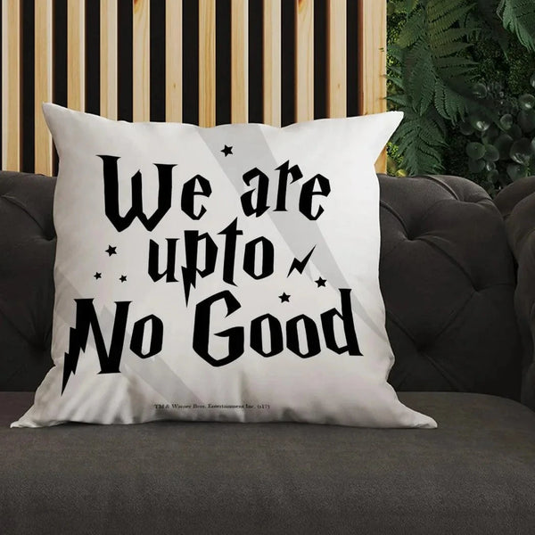 Harry Potter We're Upto No Good Square Pillow - ThePeppyStore