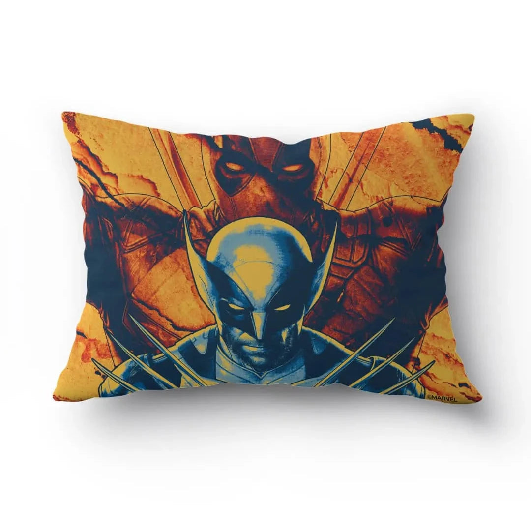 Deadpool Flames Rectangle Pillow