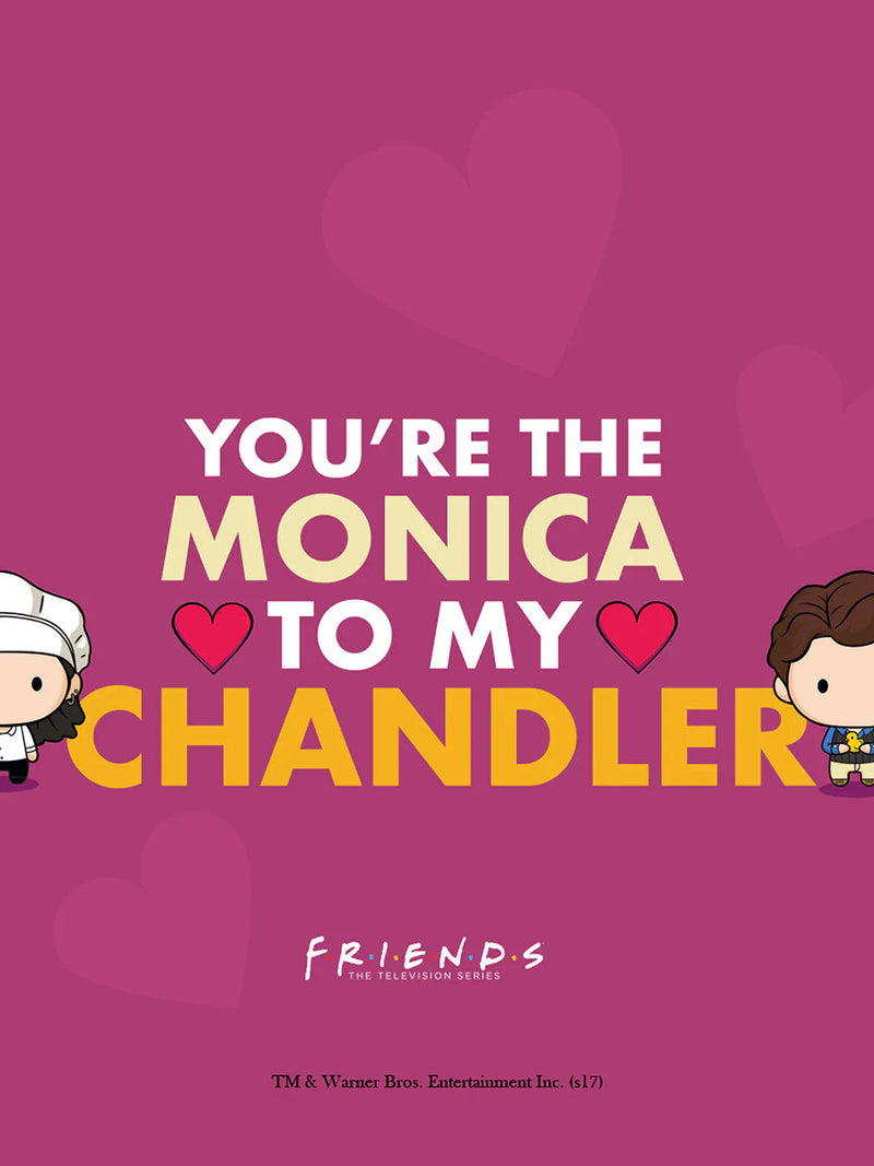 Friends Monica To Chandler Square Pillow