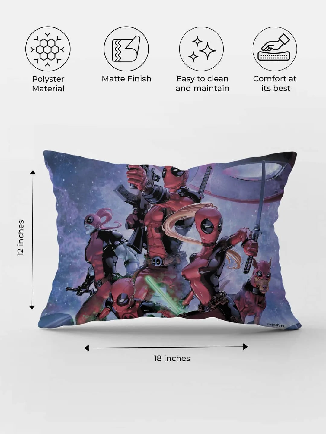 Deadpool Clan Rectangle Pillow