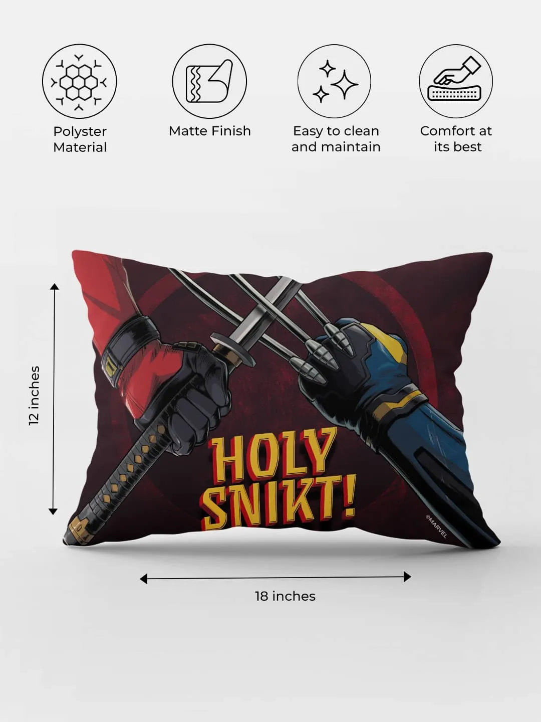 Deadpool Snikt Rectangle Pillow