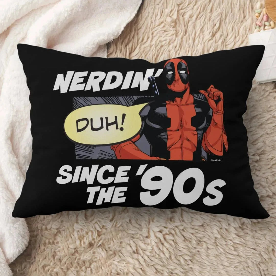 Deadpool Nerdin' Rectangle Pillow