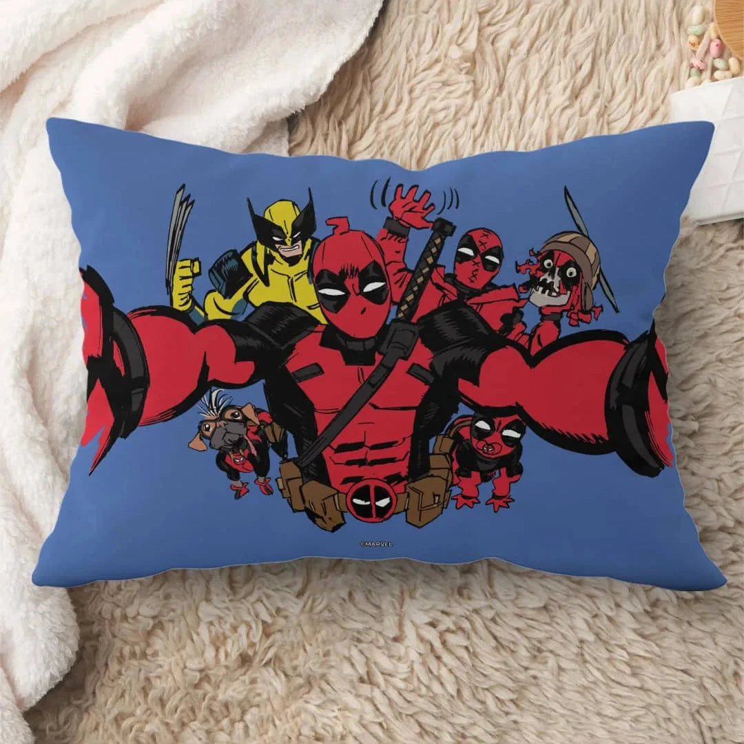 Deadpool Selfie Rectangle Pillow