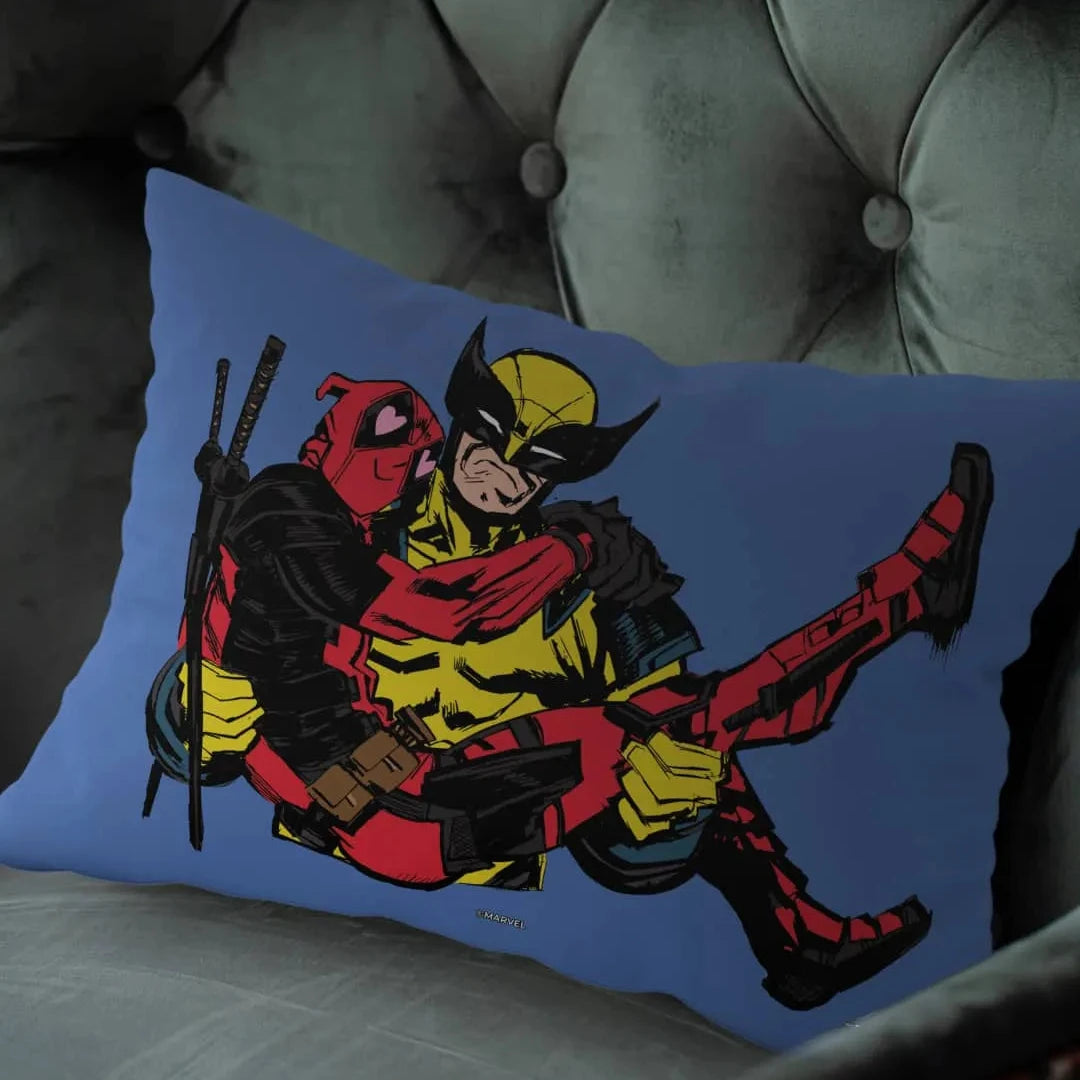 Deadpool And Wolverine Lovers Rectangle Pillow